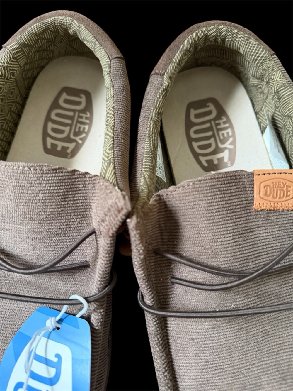 Hey Dude Men's Corduroy Brown Slip-On Loafers - Picture 3 of 9